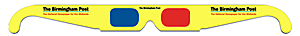 Anaglyph 3-D Glasses,used for viewing 3D comics, 3-D movies and TV