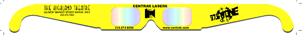 HIghland Theater - Neon Fireworks Glasses