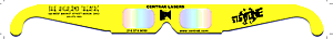Neon Fireworks Glasses - Yellow